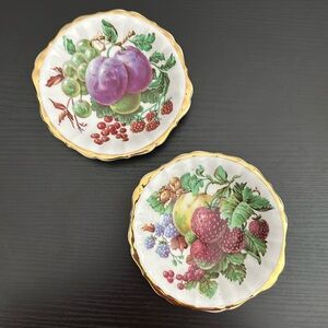 🌹 Regency Genuine Bone China 2 Vintage Berry Bowls